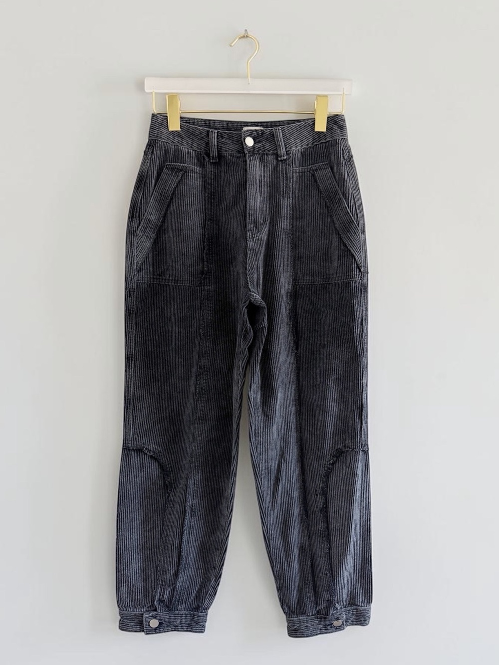 POL Black Corduroy Boot Cut Jeans